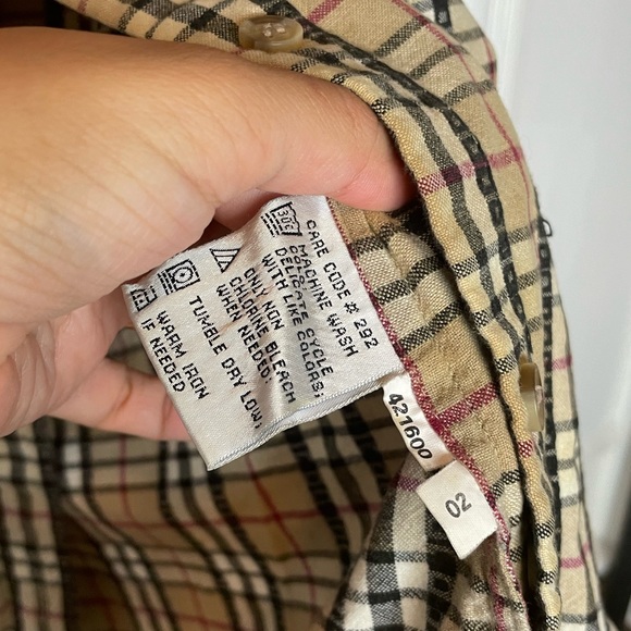 Casey Max L button down vintage shirt plaid womens euc - Picture 5 of 7